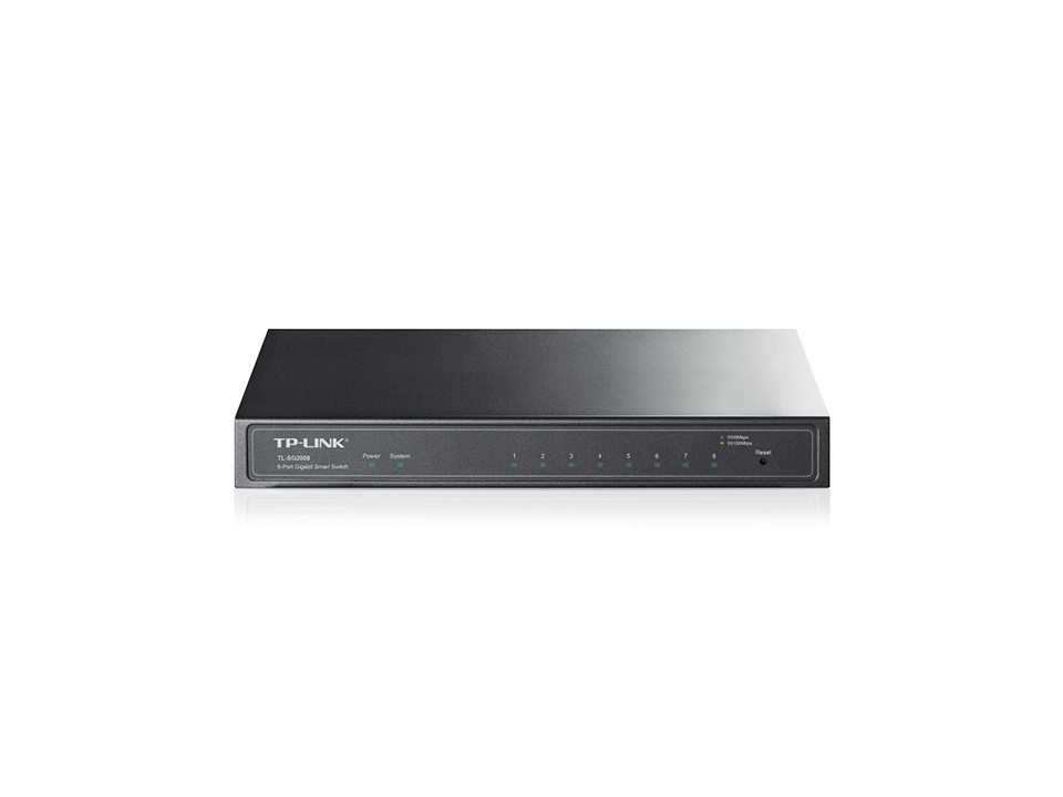 TP-Link TL-SG2008 Netzwerk-Switch Managed L2/L2+ Gigabit Ethernet (10/100/1000) Schwarz