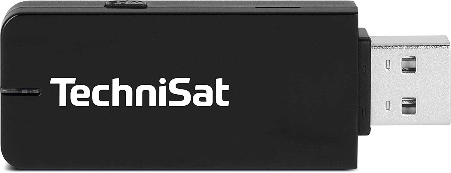 TechniSat TELTRONIC ISIO USB Dual-Band WLAN Adapter (Stick for Wireless Integration of Selected TechniSat ISIO Devices into Home Network) Black Single