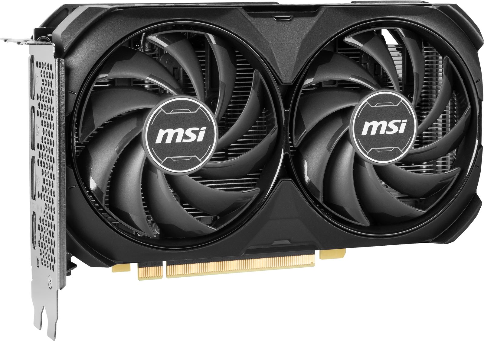 MSI GeForce RTX 4060 Ti VENTUS 2X BLACK 8G OC, 8 GB GDDR6, PCIe 4.0, HDMI 2.1a, DisplayPort 1.4a, 160 W, 1x 8-pin, 2 Lüfter, Schwarz
