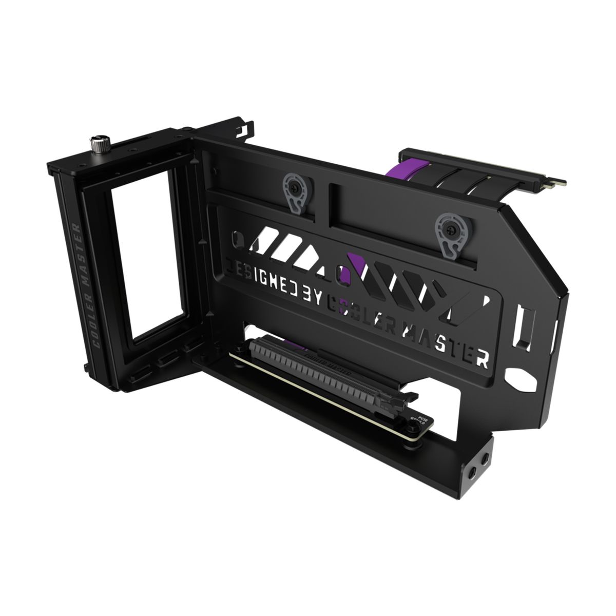 Cooler Master MCA-U000R-KFVK03 Gaming Grafikkartenhalter, Universal, 1x, PCIe 4.0, Schwarz/Grau, 12 V