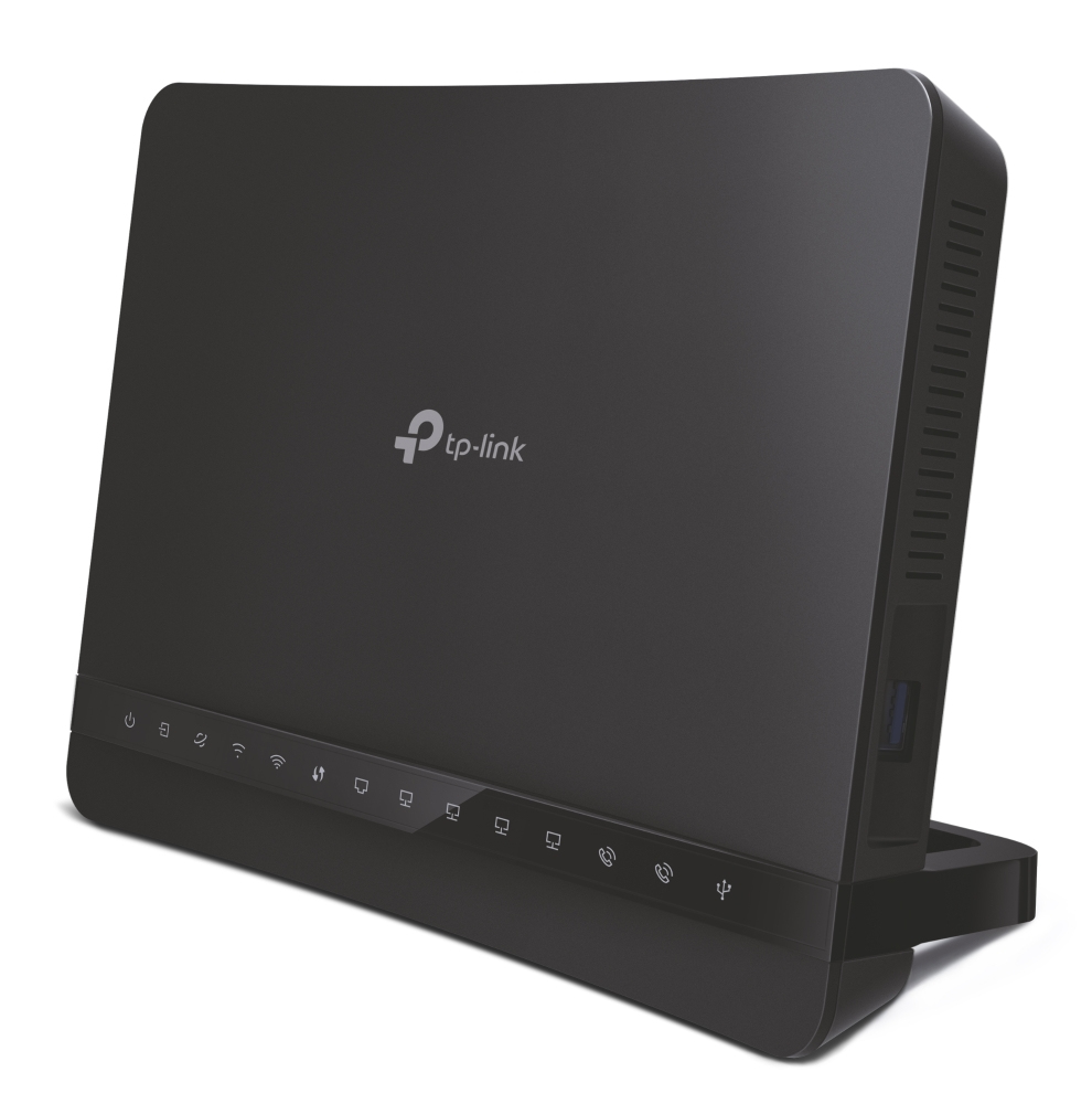 TP-Link Archer VR1210v Modem-Router Dual-Band (2,4/5 GHz) Wi-Fi 5 2167 Mbit/s VDSL/ADSL Gigabit Ethernet 4xLAN USB Schwarz EU V1.0
