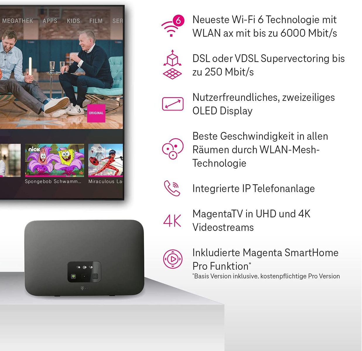 Telekom Speedport Smart 4 WLAN-Router Gigabit Ethernet Dual-Band 5G