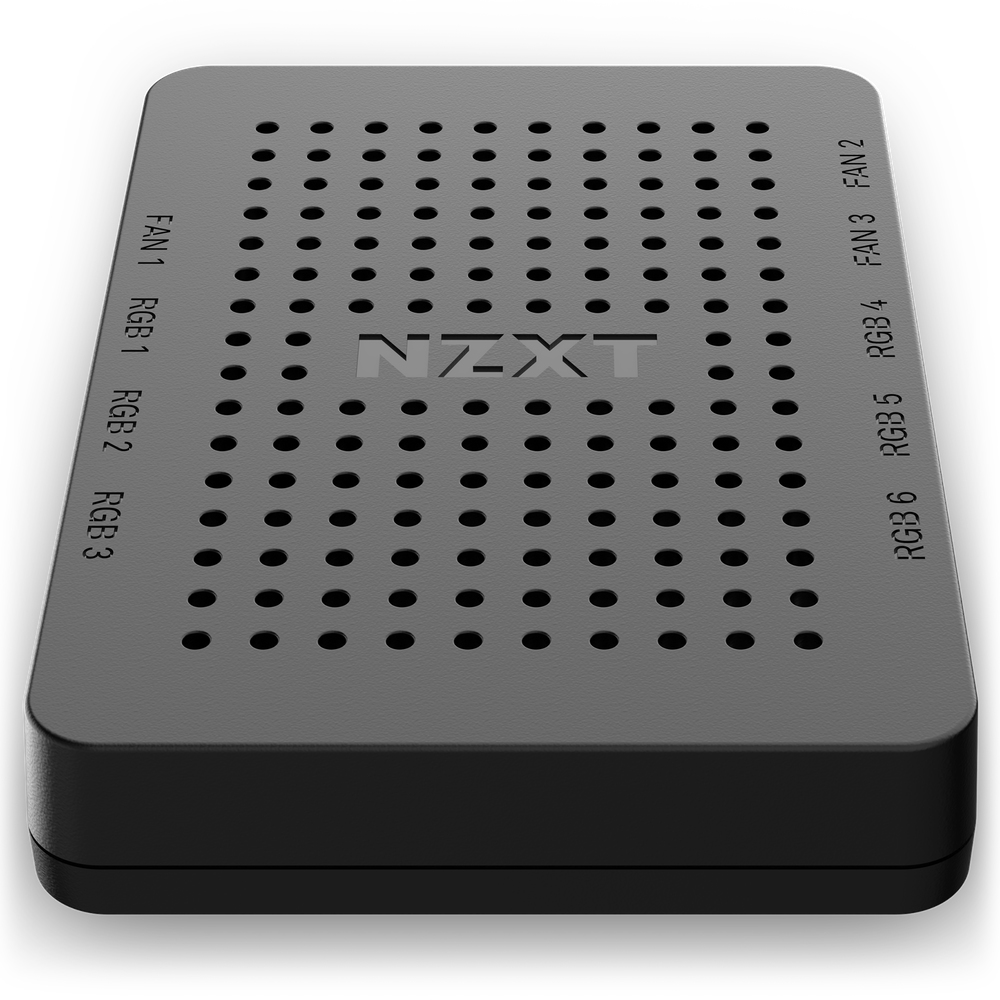 NZXT AC-CRFR0-B1 Lüftersteuerung 9-Kanal, 12 V, Schwarz, 3-polig & 4-polig, 102 x 38 x 132 mm