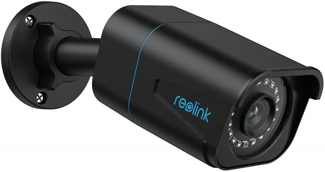 Reolink 4K Smart PoE Outdoor Surveillance Camera with Person/Vehicle/Animal Detection, 8MP IP Camera with MicroSD Card Slot, Audio, IR Night Vision, Waterproof, Time Lapse, RLC-810A Black
