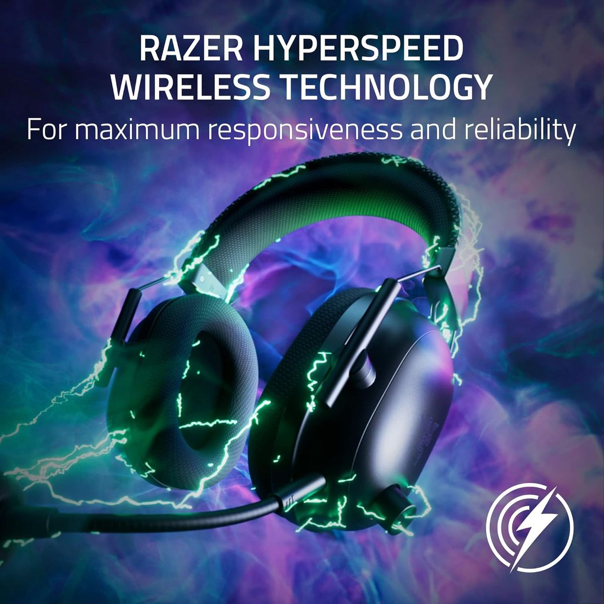 Razer BlackShark V2 Pro (2023) Gaming-Headset Dual Wireless Bluetooth 5.2, THX Spatial Virtual 7.1, HyperClear Mic, 70 Std. Akku, USB-C, Weiß