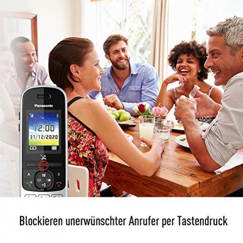 Panasonic KX-TGH720 DECT-Telefon Perleffekt Anrufer-Identifikation