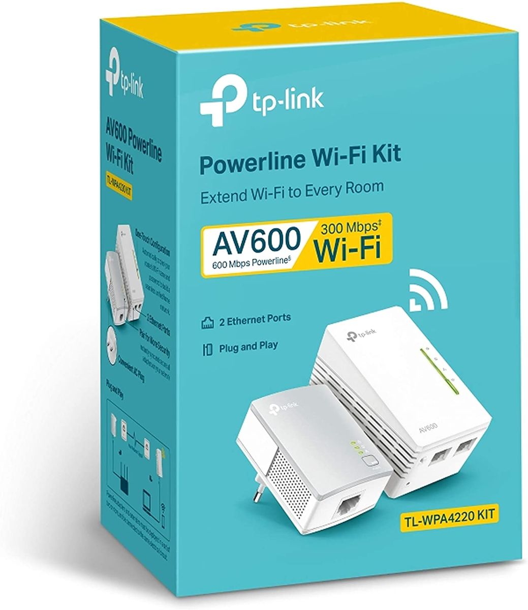 TP-Link TL-WPA4220 KIT 600 Mbit/s Eingebauter Ethernet-Anschluss WLAN 2 Stücke