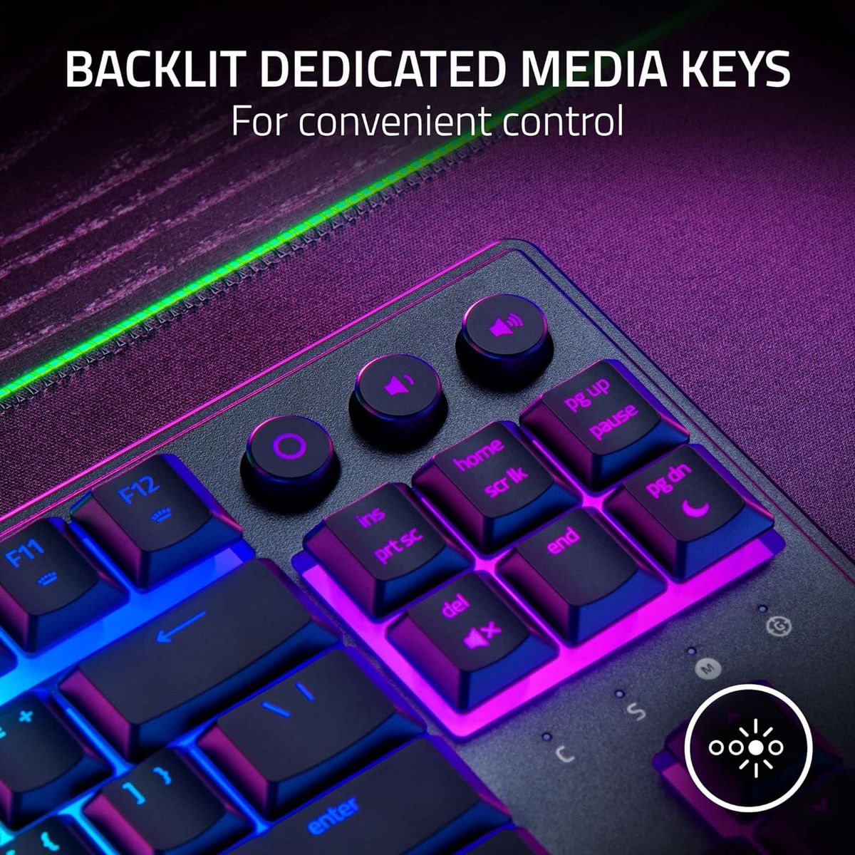 Razer Ornata V3 Tenkeyless - Kabelgebunden - USB - Mecha-Membran-Schlu00fcsselschalter - RGB-LED - Schwarz - (USA Layout - QWERTY)
