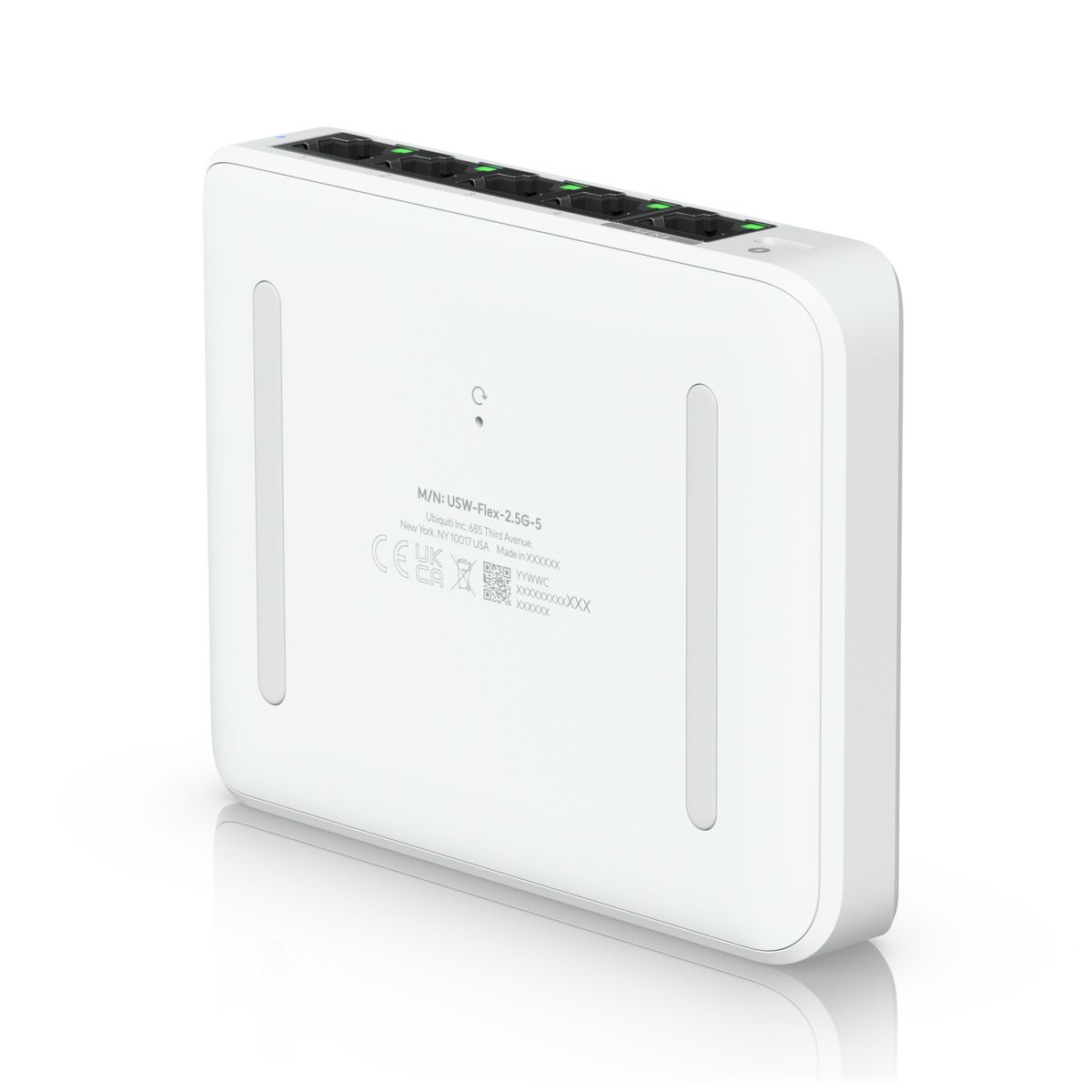 Ubiquiti USW-FLEX-2.5G-5 UniFi Flex Mini 2.5G Managed 5-Port Switch PoE Desktop 2.5GBASE-T USB-C Weiß