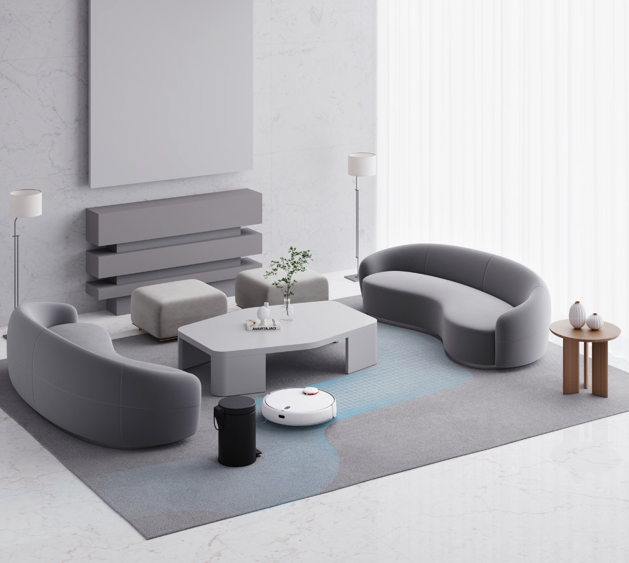 Xiaomi Mi Robot Vacuum - Mop 2 Pro Roboter-Staubsauger 0,45 l Beutellos Weiß