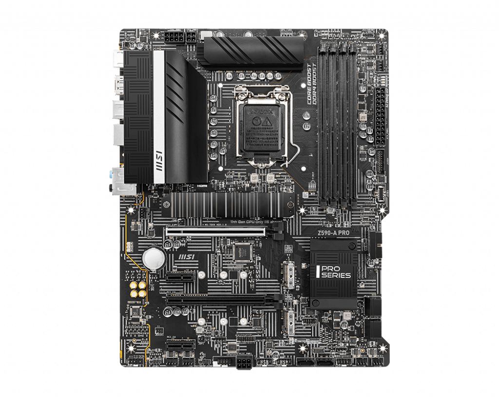 MSI Z590-A PRO Motherboard Intel Z590 LGA 1200 (Socket H5) ATX