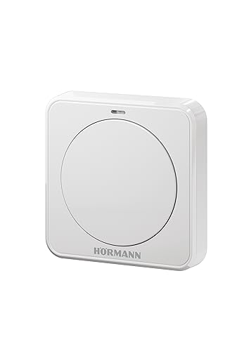 Hörmann FIT 1 868-BS Funk-Innentaster, Ein-Tasten-Bedienung, Impulsfunktion, Reinweiß RAL 9010, -20 bis +60 °C, 80×80×15 mm