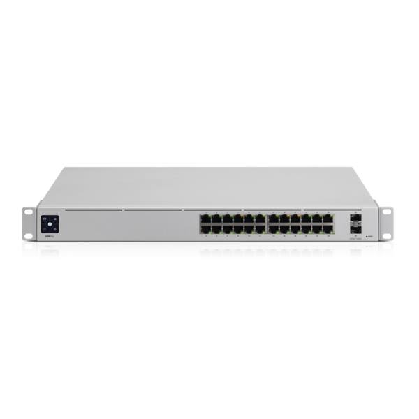 Ubiquiti UniFi USW-PRO-24 Managed L2/L3 Netzwerk-Switch 24x Gigabit Ethernet 2x SFP+ 10G Rack Silber mit Netzteil