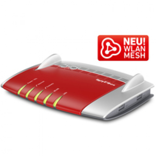 AVM FRITZ!Box 7490 WLAN-Router Gigabit Ethernet Dual-Band 3G Rot