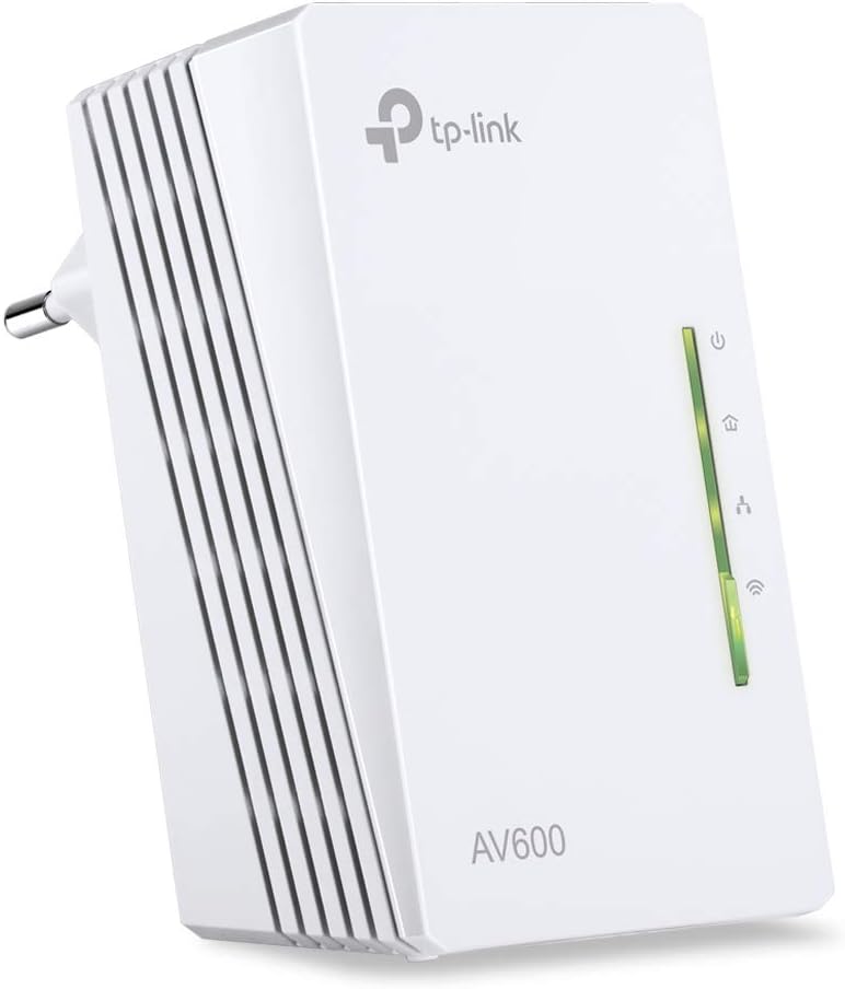 TP-Link WLAN Powerline Adapter TL-WPA4220(WLAN 300Mbit/s, AV600 Powerline,Wifi Clone, 2 LAN-Ports, Plug&Play, kompatibel mit allen , ideal für Streaming)weiß Powerline Ergänzungsadapter V3