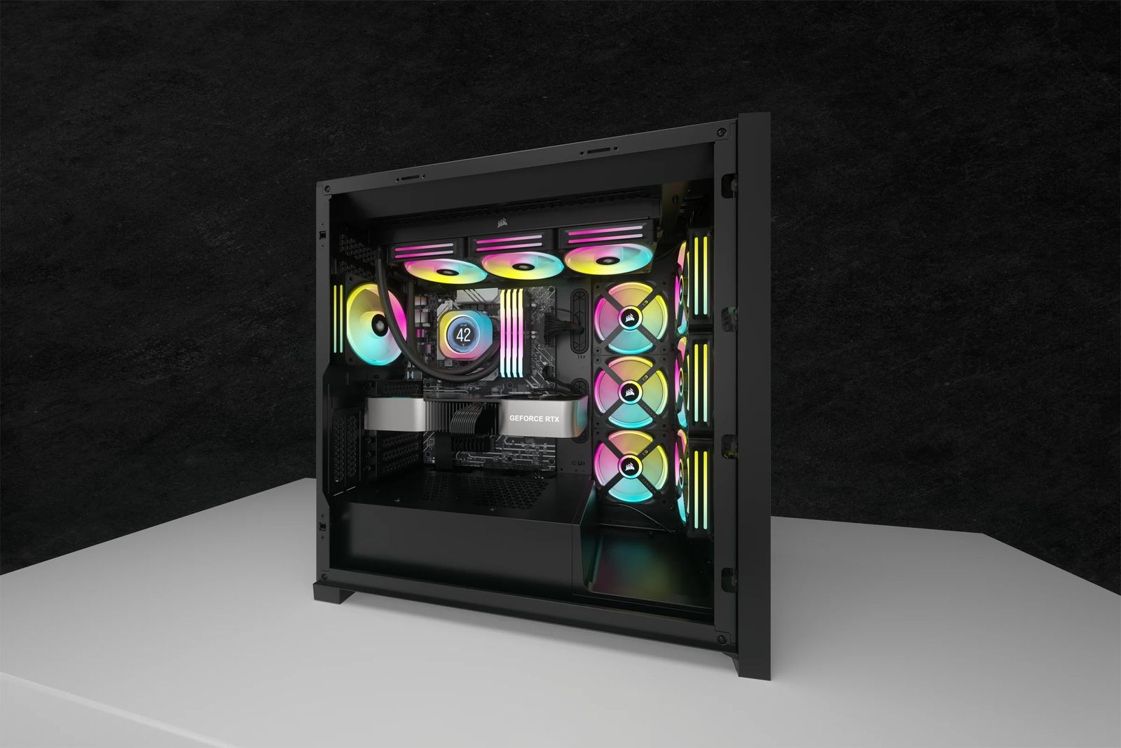 Corsair CW-9061011-WW Anzeige für PC-Kühlung, Zubehör, Schwarz, 210 g