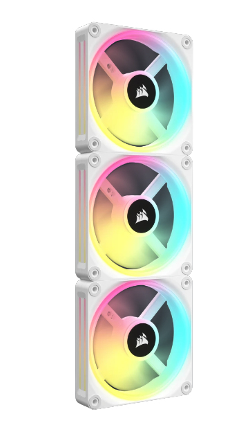 Corsair CO-9051005-WW Gehäuselüfter 120 mm RGB PWM 2400 RPM 63,1 CFM Weiß