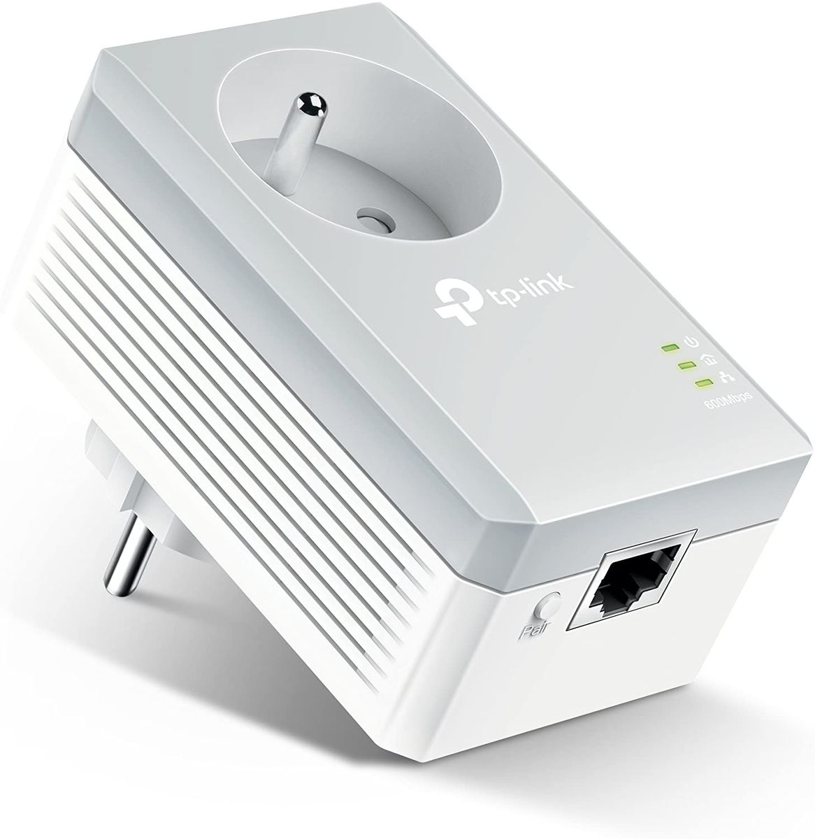 TP-Link Powerline 600 Mbps Integrated Socket Ethernet Ports Powerline Socket