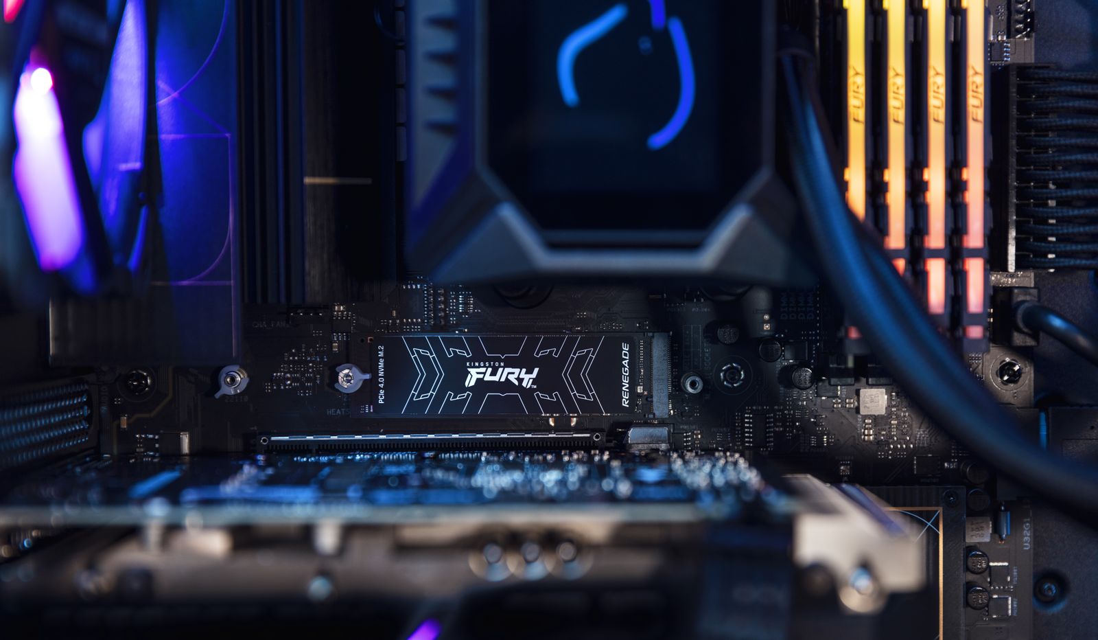 Kingston FURY Renegade SFYRS/1000G 1 TB M.2 2280 NVMe PCIe 4.0 SSD, 7300/6000 MB/s, Phison E18, 3D TLC