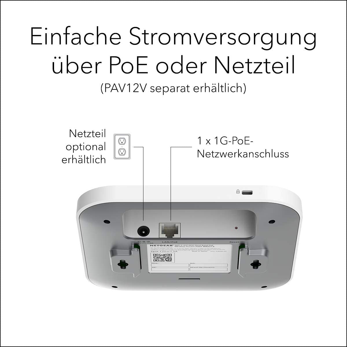 Netgear WAX214 1773.5 Mbps PoE