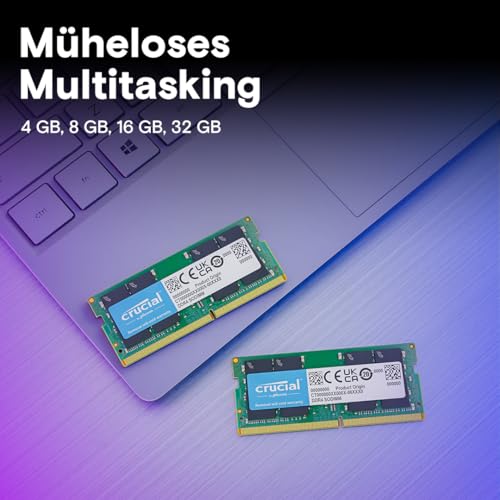 Crucial CT16G4SFRA32A Laptop-Arbeitsspeicher 16 GB DDR4 3200 MHz CL22 1.2 V SO-DIMM