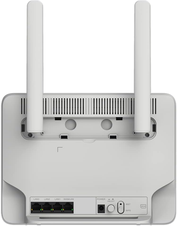 STRONG 4G+ Router 1200 | mobiler LTE Router | 2 SIM Karten Adapter | 1200 mbit/s | 4X LAN-Anschluss, weiß