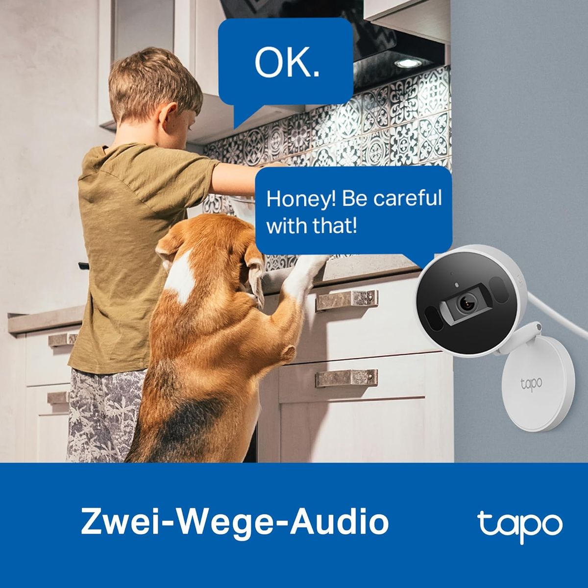 TP-Link TAPO C125 Sicherheitskamera IP-Sicherheitskamera Drinnen 2560 x 1440 Pixel Tisch/Bank