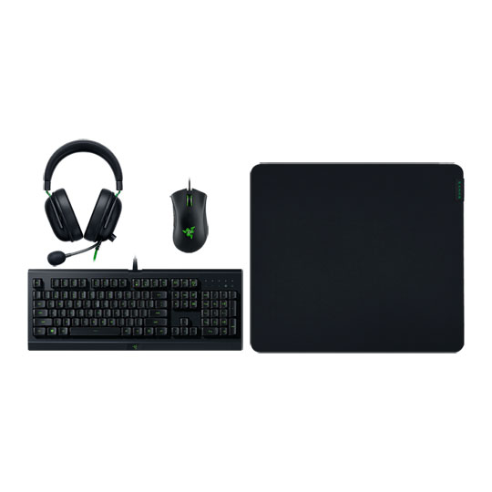 Razer Power Up Gaming Bundle V2 Cynosa Lite + Deathadder Essential + BlackShark V2 X + Gigantus V2 Large UK-Layout
