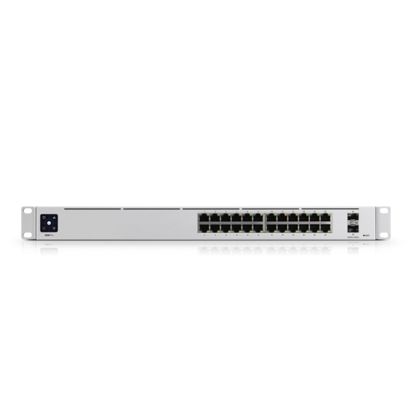 Ubiquiti UniFi USW-PRO-24 Managed L2/L3 Netzwerk-Switch 24x Gigabit Ethernet 2x SFP+ 10G Rack Silber mit Netzteil