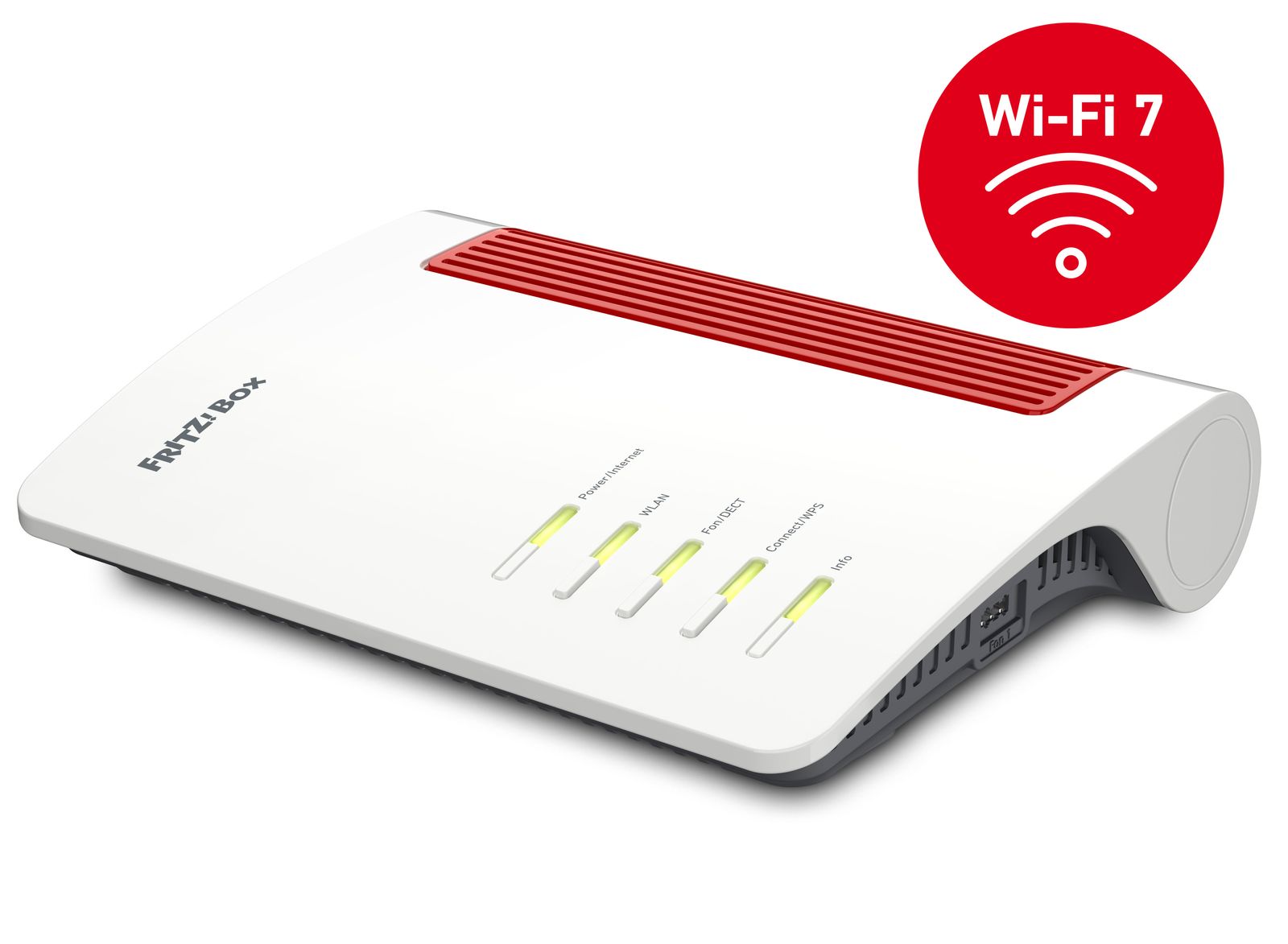 AVM FRITZ!Box 4690 WLAN-Router Wi‑Fi 7 Dual-Band 2,4/5 GHz Multi-Gig 10G WAN & LAN 3x2,5G LAN DECT USB Mesh Rot/Weiß