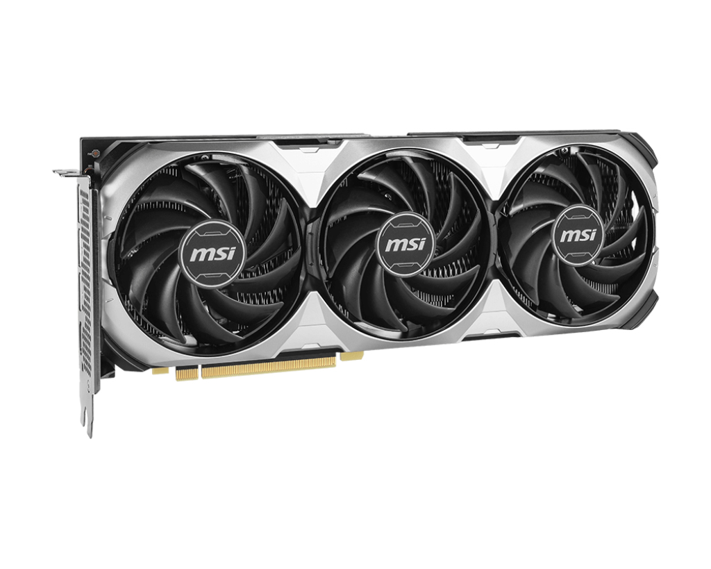 MSI VENTUS 3X OC GeForce RTX 4070 SUPER, 12 GB GDDR6X, PCIe 4.0, HDMI 2.1a, 3x DisplayPort 1.4a, 3x Lüfter, 16‑pin, 220 W