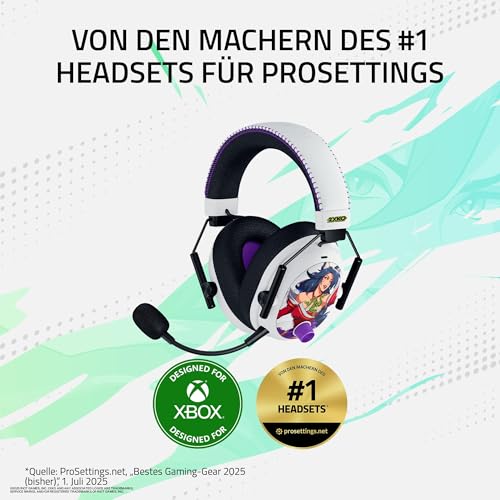 Razer BlackShark V3 Pro 2XKO Edition Kabelloses E-Sport-Headset, ANC, Triforce 50 mm Treiber, HyperSpeed 2,4 GHz & Bluetooth, Xbox/PC