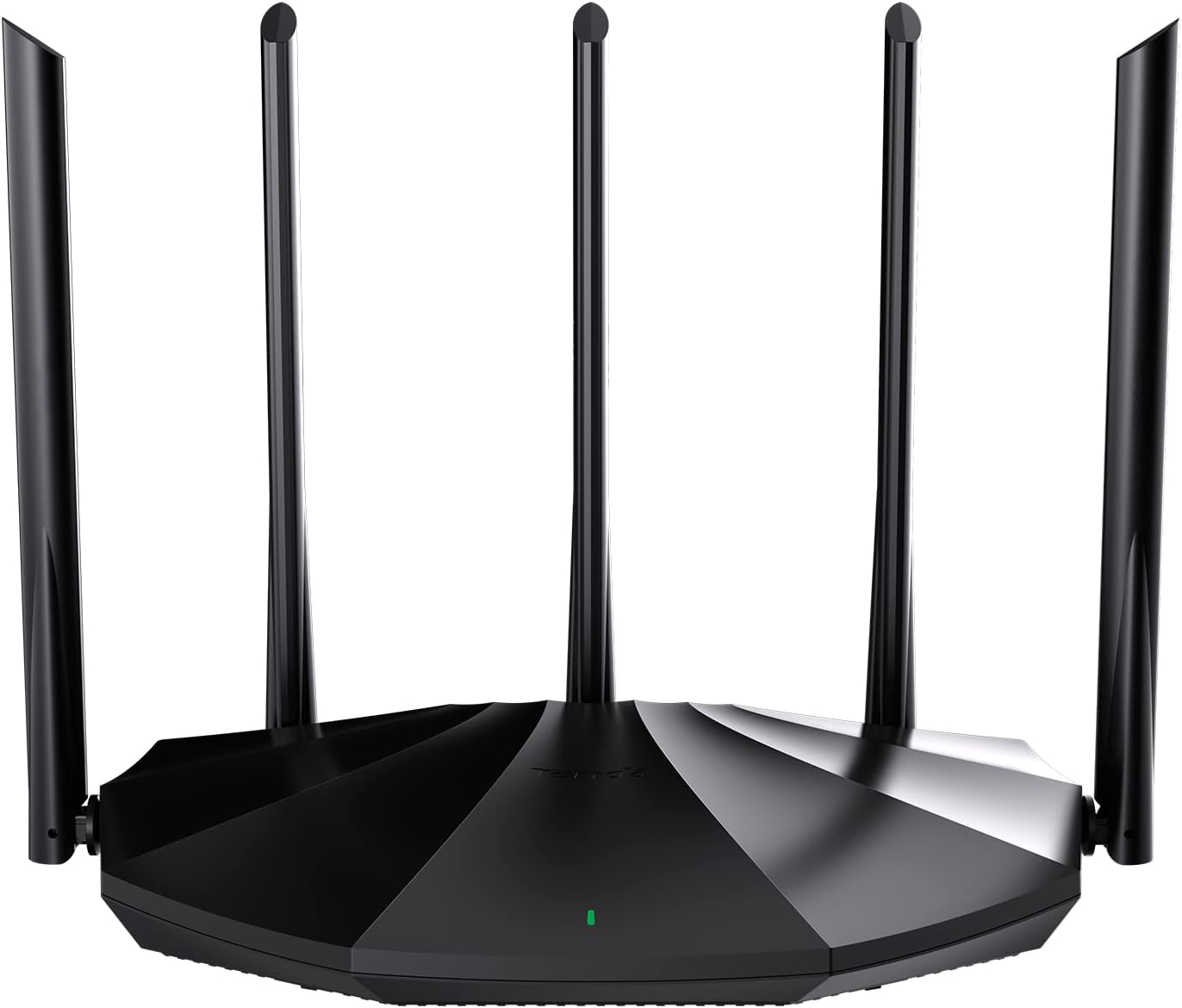 Tenda RX2 Pro WiFi 6 WLAN Router (AX1500 Dualband 5GHz:1201Mbps+2,4 GHz:300Mbps) Gigabit-LAN/WAN-Port, Kindersicherung, WPA3, IPv6, OFDMA, Beamforming, Schwarz