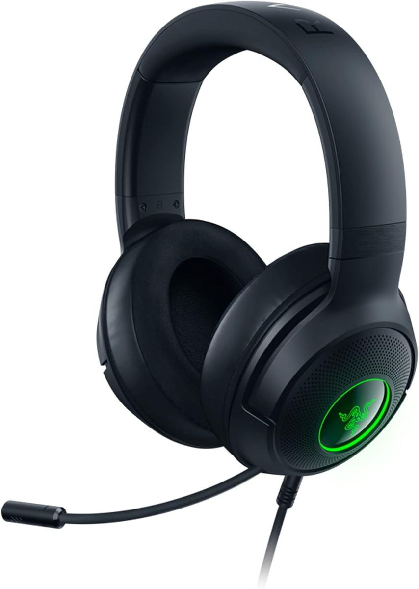 Razer Kraken V3 X Refresh Gaming Headset Virtual 7.1 Surround-Sound USB Chroma RGB for PC PS4 Black 2