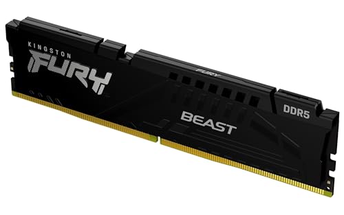 Kingston KF560C36BBE-32 FURY Beast Schwarz DDR5 32GB 6000MT/s CL36 DIMM Desktop Gaming Arbeitsspeicher, Intel XMP 3.0 & AMD EXPO