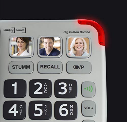 SIMPLY SMART Big Button Combo schnurgebundenes Seniorentelefon Zusatz-Set