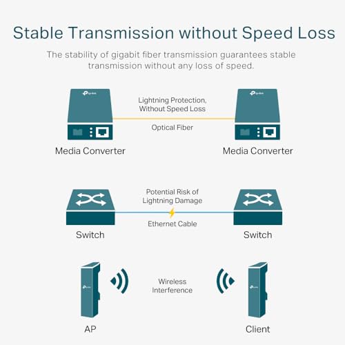 TP-Link Omada MC420L(UN) V1.0 Medienkonverter SFP+ 10 Gbit/s 2.5G 1000BASE-T RJ45 Netzwerk Schwarz