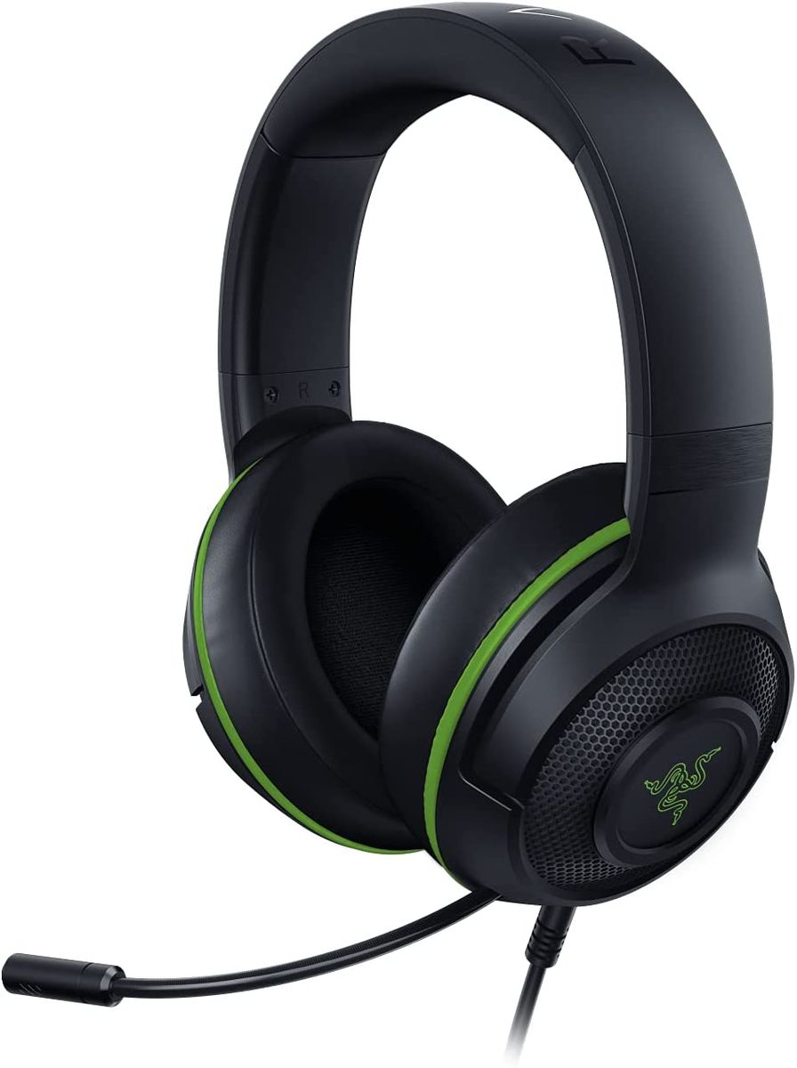 Razer Kraken X for Xbox Gaming Headset Virtual 7.1 Surround-Sound 3.5mm Multi-Plattform Black/Green 1