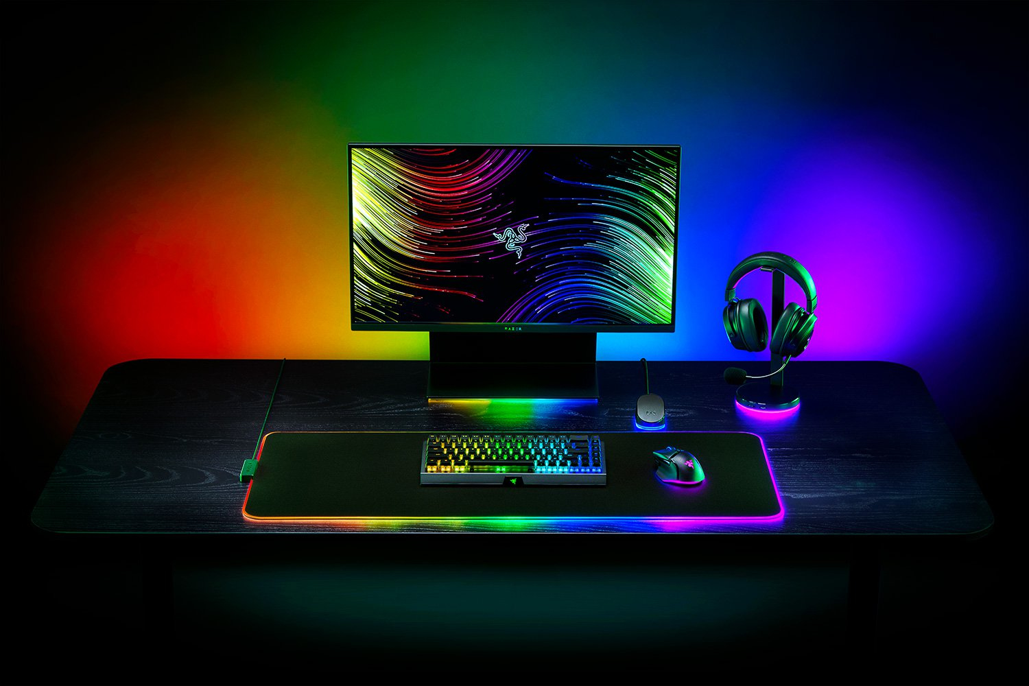 Razer Strider Chroma Extended Gaming Mousepad Soft & Hard Hybrid RGB 900x390x4mm