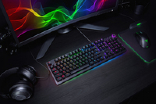 Razer Huntsman Elite Gaming Keyboard Opto-Mechanical Purple Switches ESP Layout - QWERTY