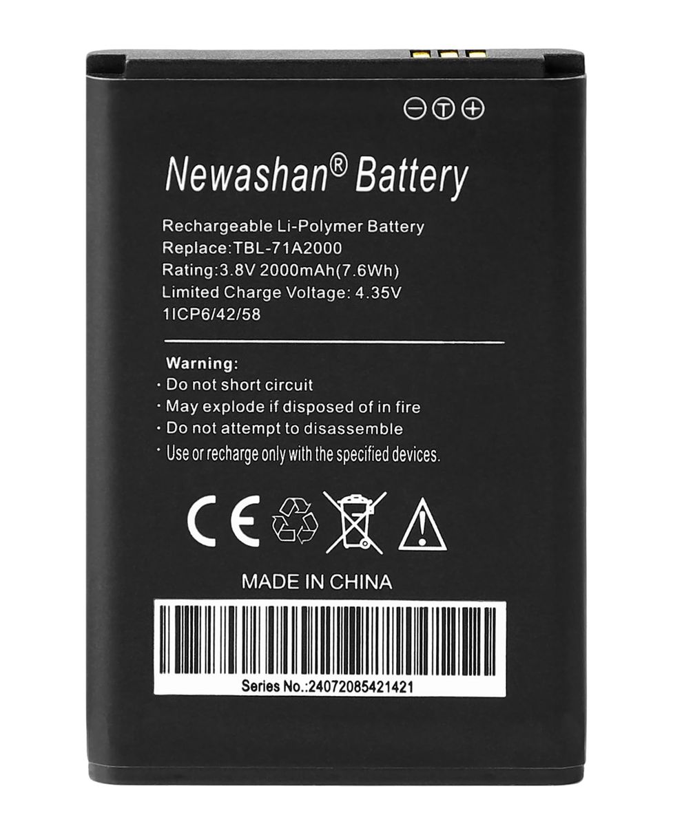 NEWASHAN TBL-71A2000 Akku 3,8 V 2000 mAh Li-Polymer, Ersatz für TP-Link M7350 M7300 M7200 M7000 M5350 M5250 TL-TR761 TL-TR861