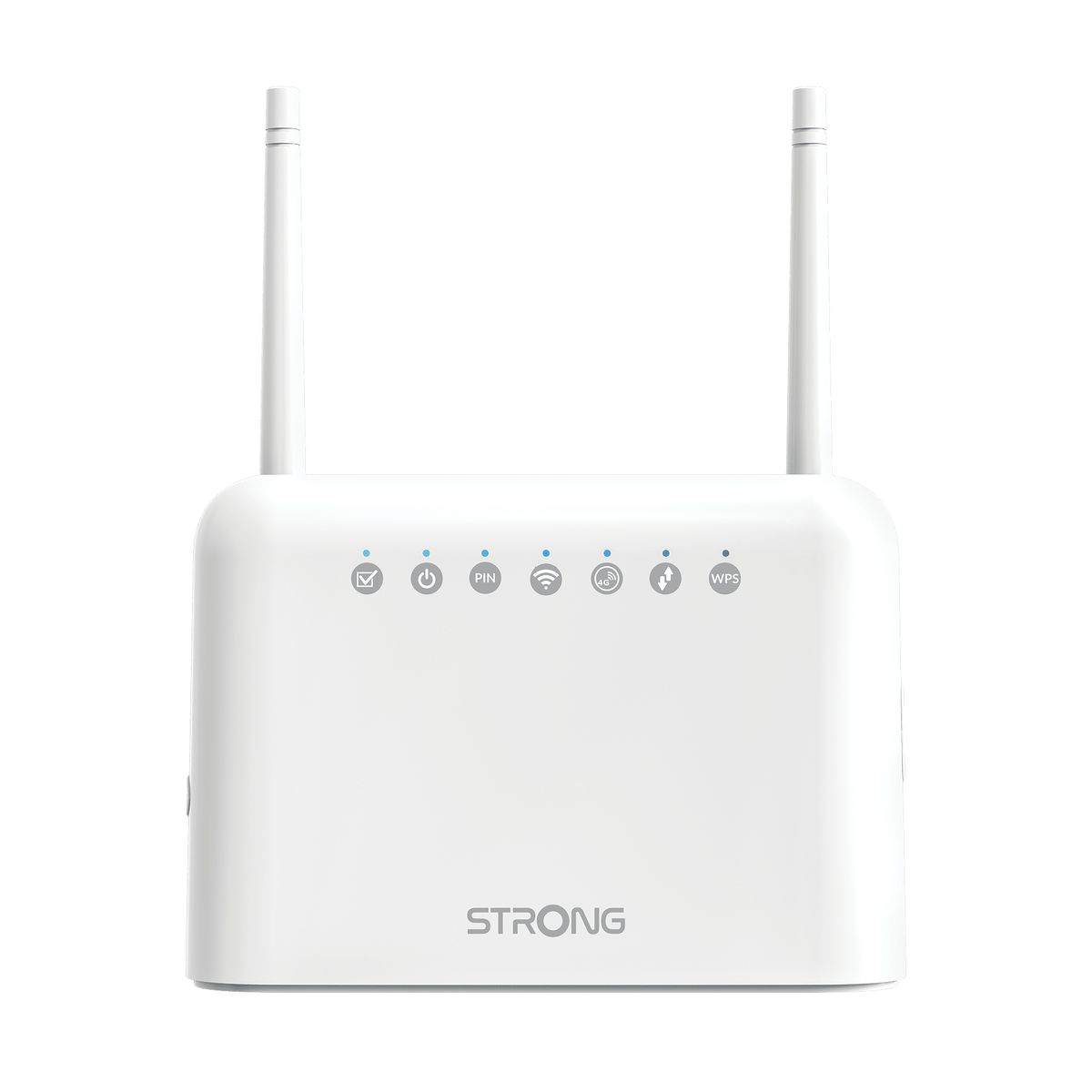 Strong 4GROUTER350 4G LTE Router für Mobilfunknetz, WLAN 2,4 GHz, 4x LAN, Dual SIM, 150 Mbit/s, Weiß, EU