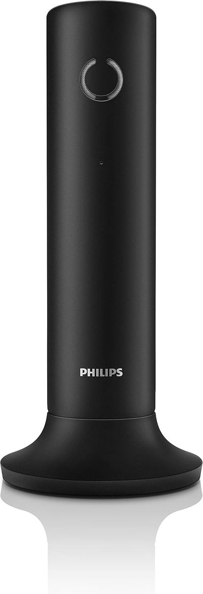 PHILIPS Schnurloses Telefon Linea M4501B/01 Single - 1'6-Zoll-Display - Telefonbuch - Rufnummernerkennung - Große Reichweite - Schwarz