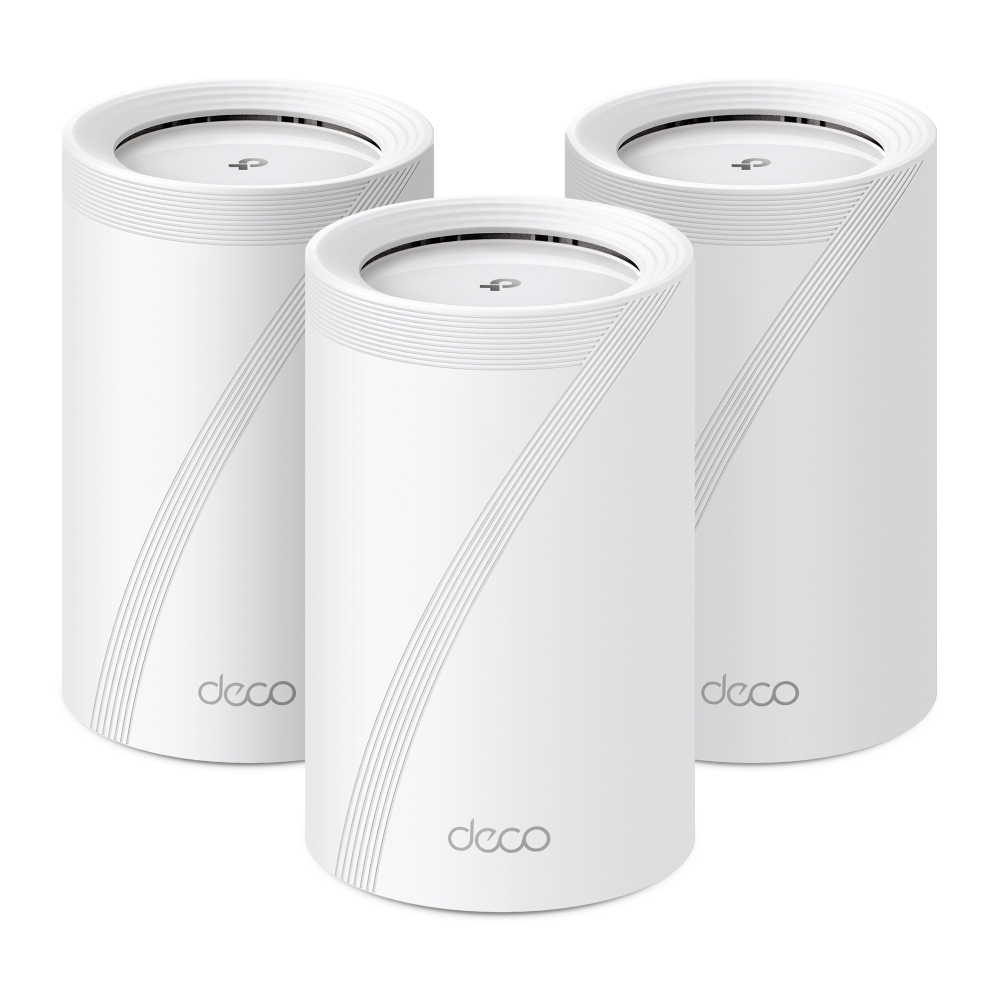 TP-Link Deco BE65 Mesh-System 3er-Pack V2.0 Wi‑Fi 7 Tri-Band 2,4/5/6 GHz 9214 Mbit/s Weiß EU
