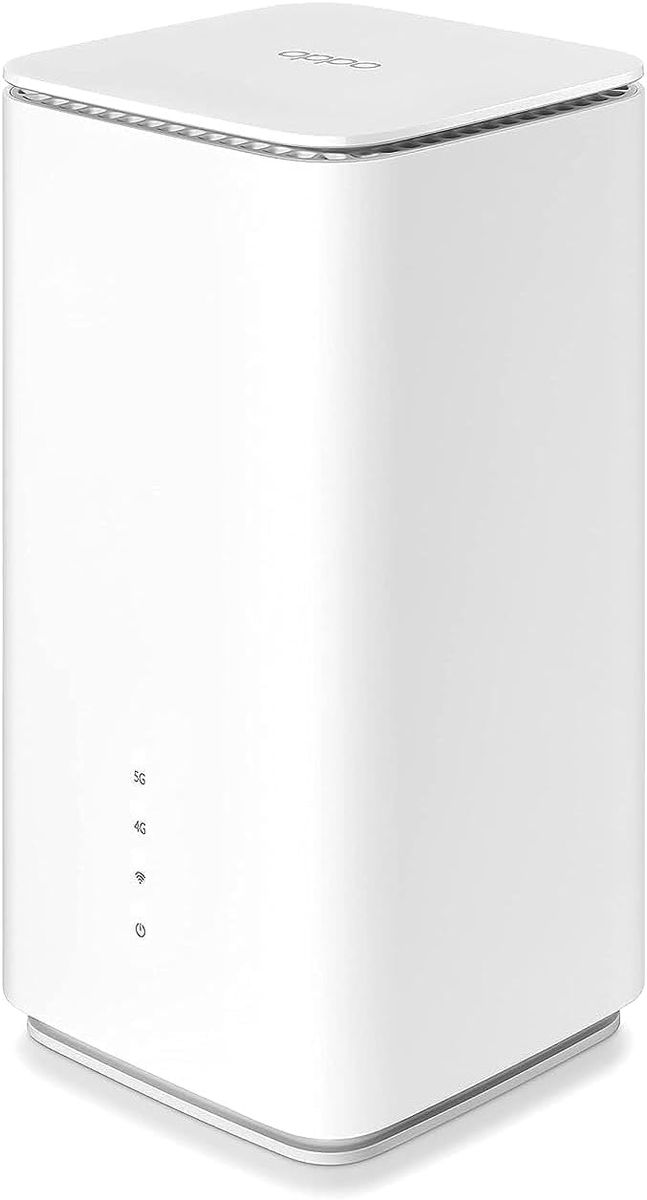 OPPO T1a CTB04 5G CPE Router mit SIM-Slot, LTE Cat20, Wi-Fi 6 AX1800, bis zu 4,07 Gbit/s, 4x4 MIMO, bis zu 32 Geräte, Weiß, EU