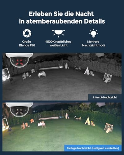 Reolink Duo 3V PoE 16MP 180° Panorama Dual-Objektiv Überwachungskamera, PoE, Bewegungsverfolgung, Farbnachtsicht, Spotlight, 2-Wege-Audio, IK10, IP67