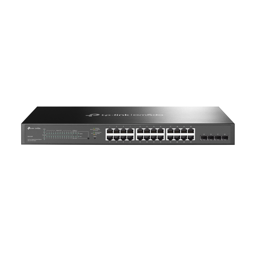 TP-Link Omada TL-SG2428P Managed L2/L2+ Gigabit Ethernet (10/100/1000) Power over Ethernet (PoE) 1U Schwarz