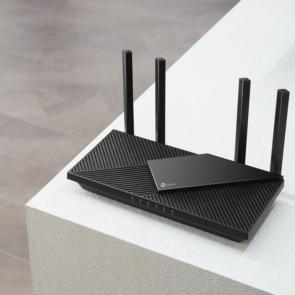 TP-Link Archer AX55 Pro WLAN-Router Dual-Band Wi-Fi 6 (2,4/5 GHz), Gigabit Ethernet, USB, 5x LAN, Schwarz, EU V1.0