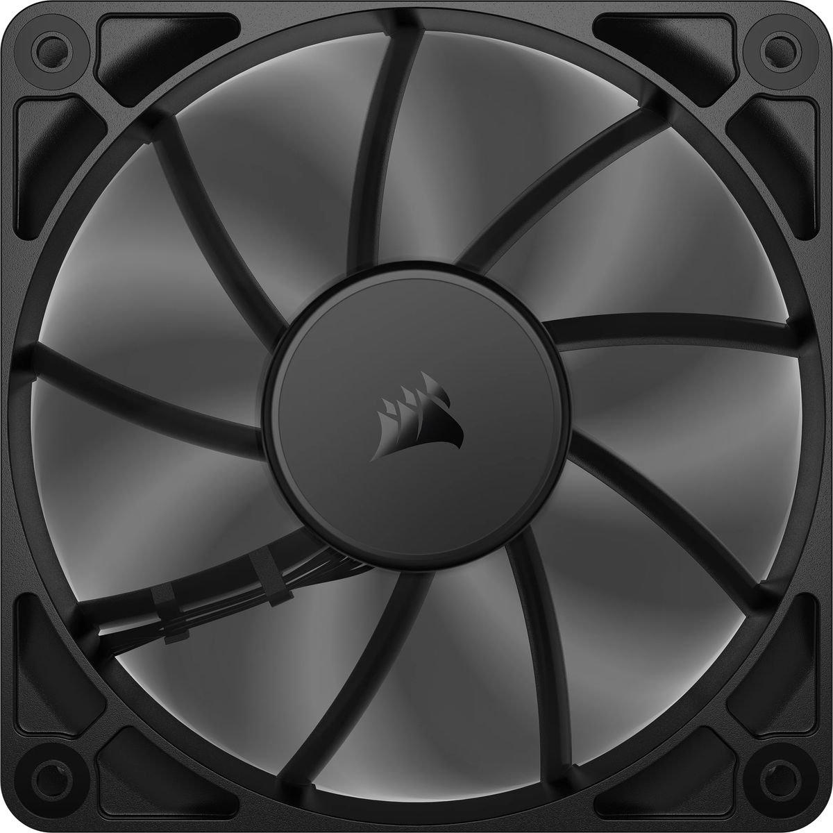 Corsair RS120 Gehäuselüfter 120 mm, PWM, 2100 RPM, 72,8 CFM, 36 dB, 4,15 mmH2O, Schwarz