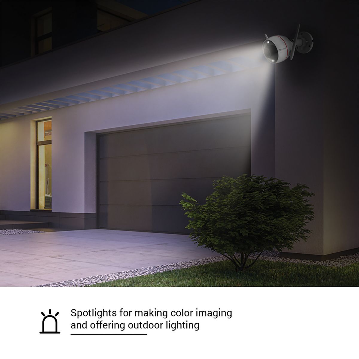 EZVIZ C3W Pro Outdoor IP-Sicherheitskamera, 4 MP (2560 x 1440), WLAN & Ethernet, Nachtsicht 30 m, Decke/Wand, IP67, 2,8 mm